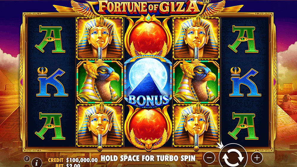 Графика слота Fortune of Giza